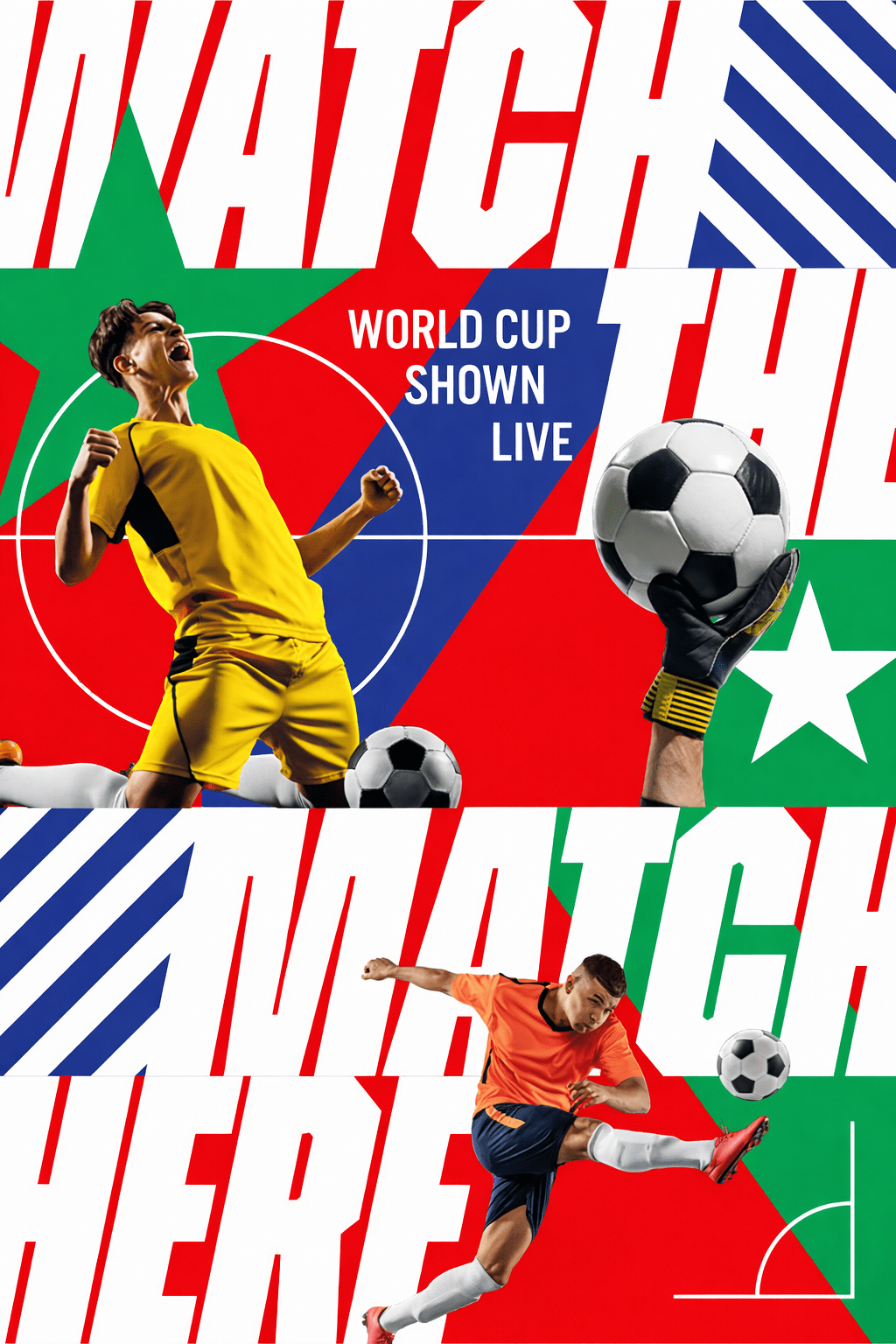 High res World Cup visual with the words 'watch the match here
