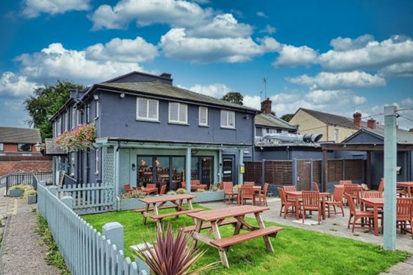 Beer garden area