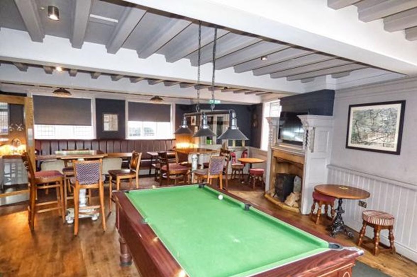 Seating area with pool table 2