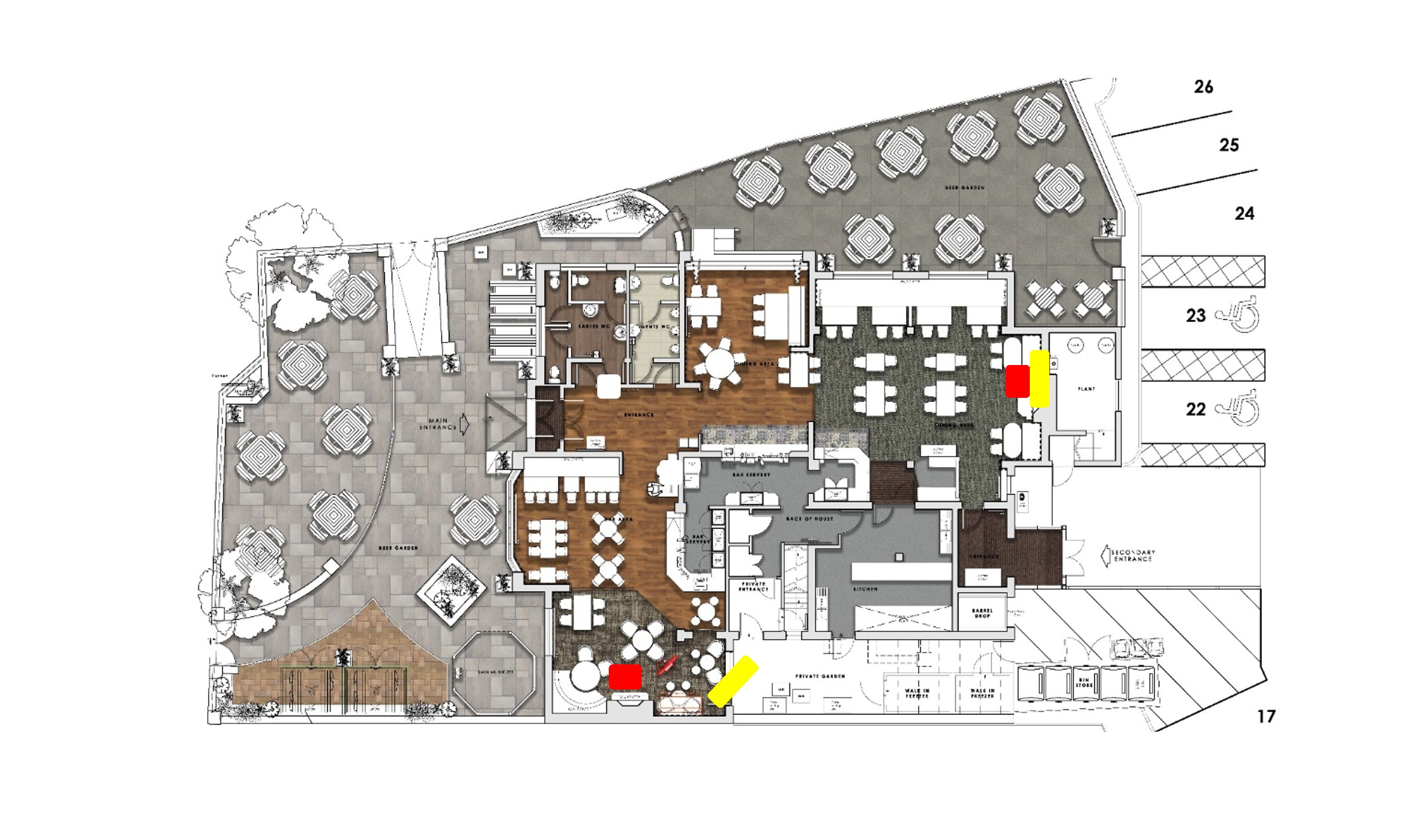 Three Horse Shoes, Loughborough Floor Plan
