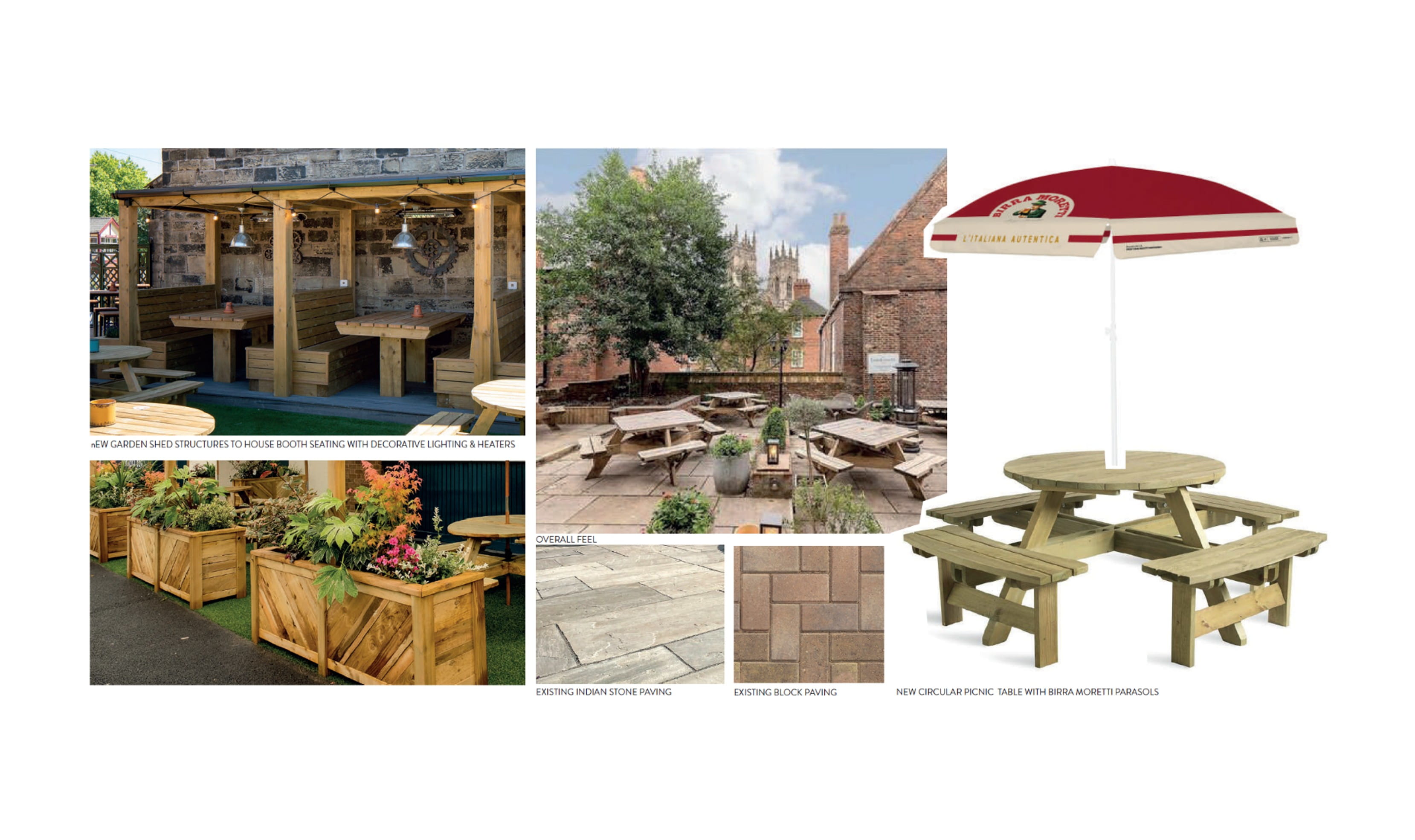 Three Horse Shoes, Loughborough Mood Board 3