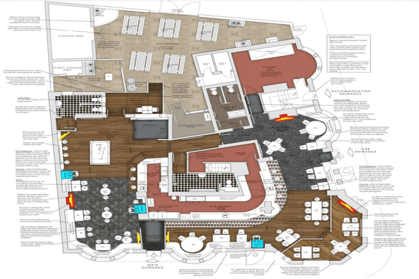 Pub Layout Map Pubs to Let | Star Pubs | HEINEKEN UK