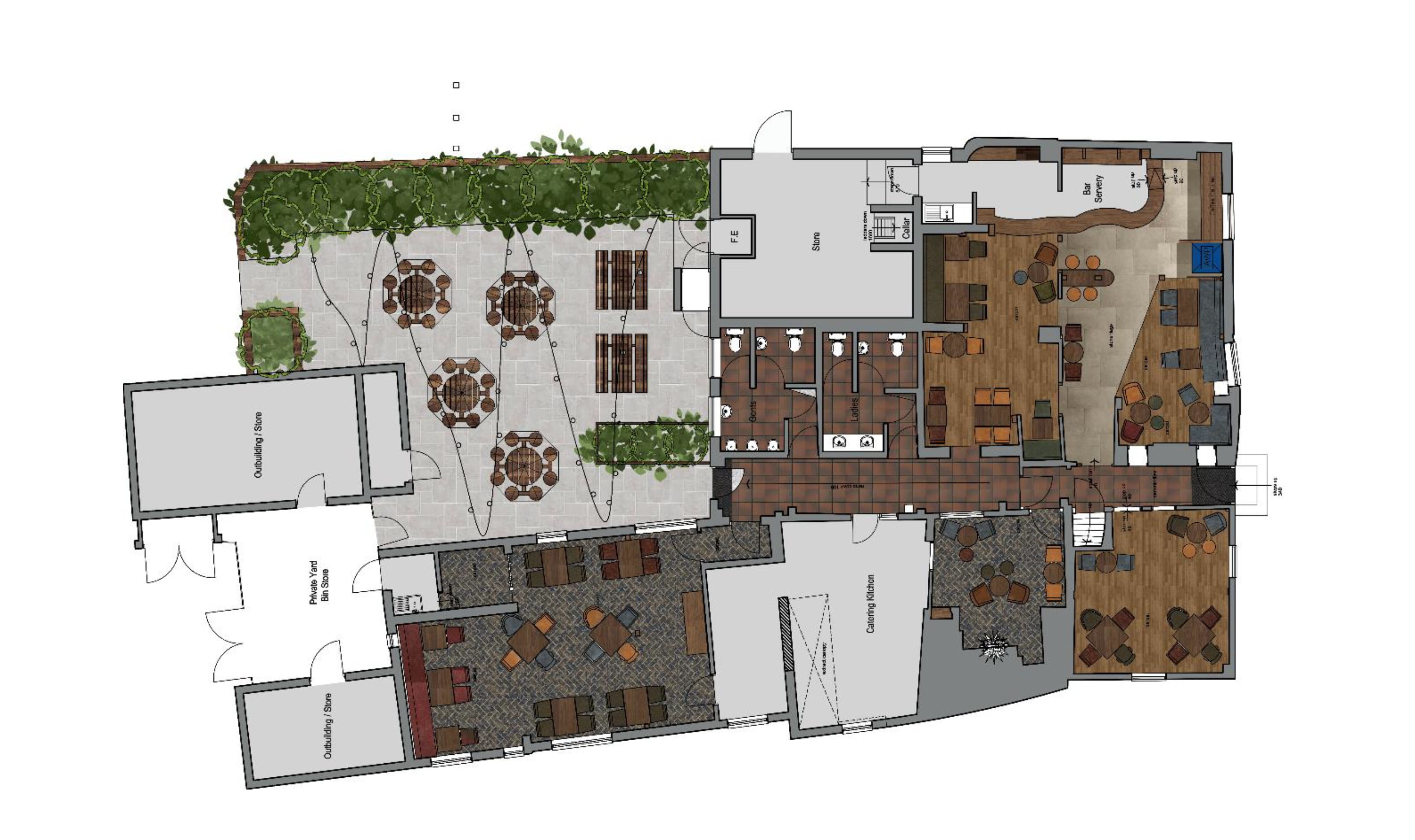 Cock Inn Sibson Nuneaton Floor Plan
