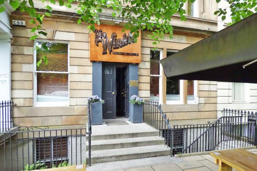 McPhabbs exterior view of front entrance with steps