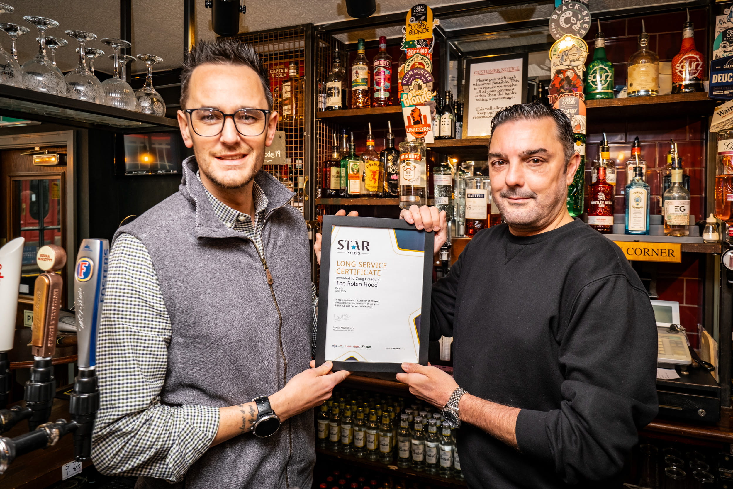 Longest serving publican in Penrith celebrates 20 years at The Robin Hood